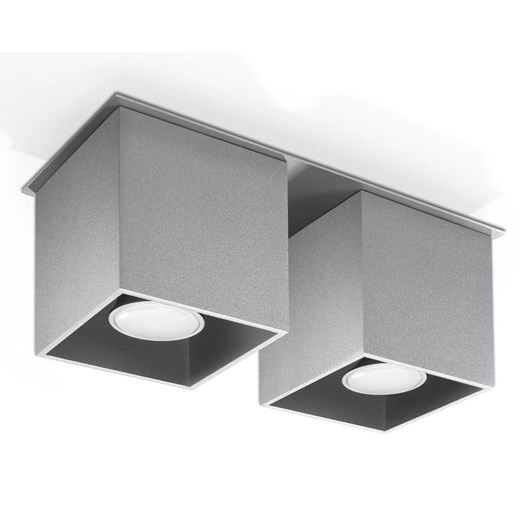 Kwadratowy plafon LED E767-Quas - szary Lumes One Size Edinos.pl