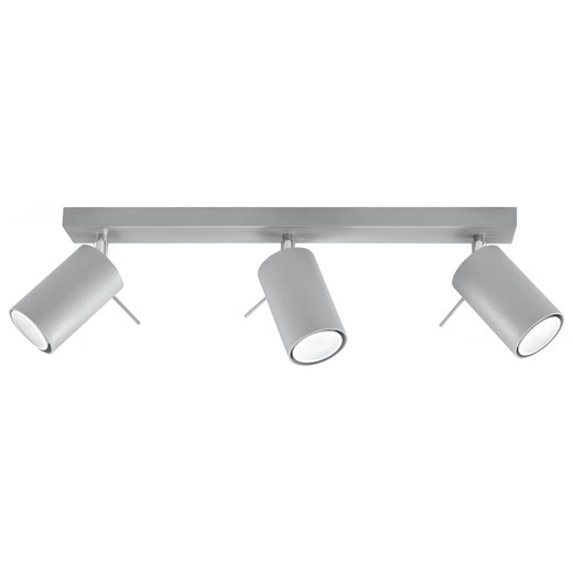 Minimalistyczny plafon LED E783-Rins - szary Lumes One Size Edinos.pl