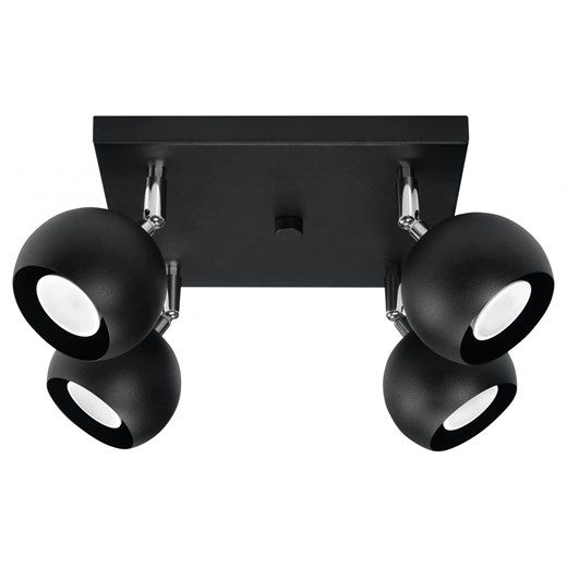 Regulowany plafon kwadratowy E811-Oculars - czarny Lumes One Size Edinos.pl