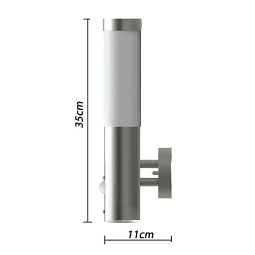 Kinkiety zewnętrzne z czujnikami ruchu 2 sztuki - E957-Larma Lumes One Size Edinos.pl