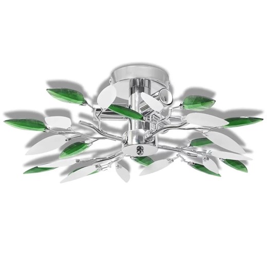 Zielona lampa sufitowa w stylu glamour - E974 S7-P85 ze sklepu Edinos.pl w kategorii Zestawy mebli do przedpokoju - zdjęcie 172201285