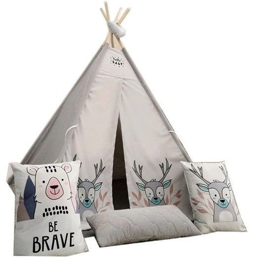 Szare tipi dla dziecka K1-H29 ze sklepu Edinos.pl w kategorii Tekstylia dziecięce - zdjęcie 172201669