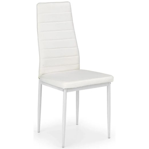Tapicerowane krzesło Dikon - białe ze sklepu Edinos.pl w kategorii Krzesła - zdjęcie 172201927