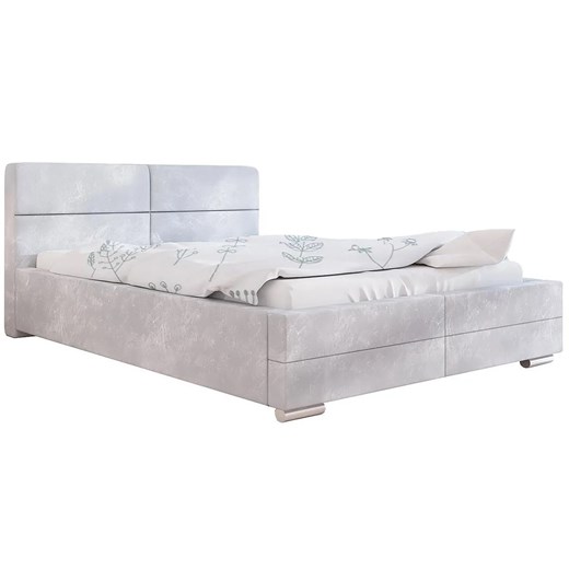 Dwuosobowe łóżko z zagłówkiem 160x200 Oliban 3X - 36 kolorów ze sklepu Edinos.pl w kategorii Łóżka i materace - zdjęcie 172202105