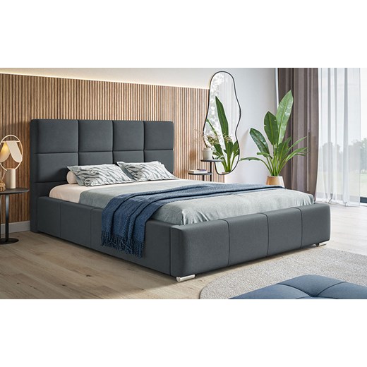 Tapicerowane łóżko z pojemnikiem 200x200 Campino 3X - 36 kolorów Elior One Size Edinos.pl