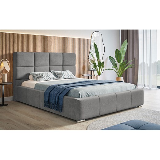 Tapicerowane łóżko z pojemnikiem 200x200 Campino 3X - 36 kolorów Elior One Size Edinos.pl