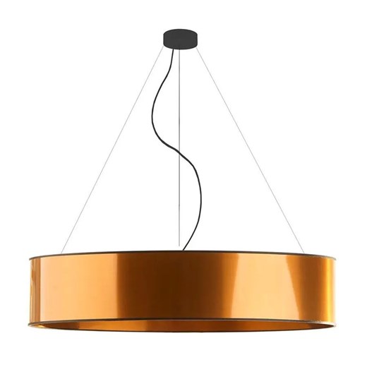 Miedziana lampa wisząca z dużym abażurem 100 cm - EX326-Portona Lumes One Size Edinos.pl