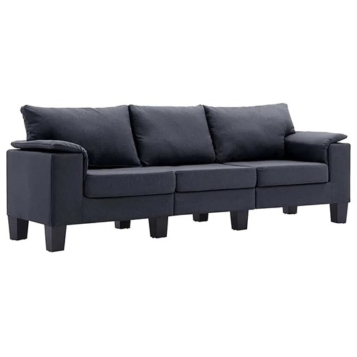 Trzyosobowa ekskluzywna ciemnoszara sofa - Ezof 3Q ze sklepu Edinos.pl w kategorii Sofy i kanapy - zdjęcie 172202747
