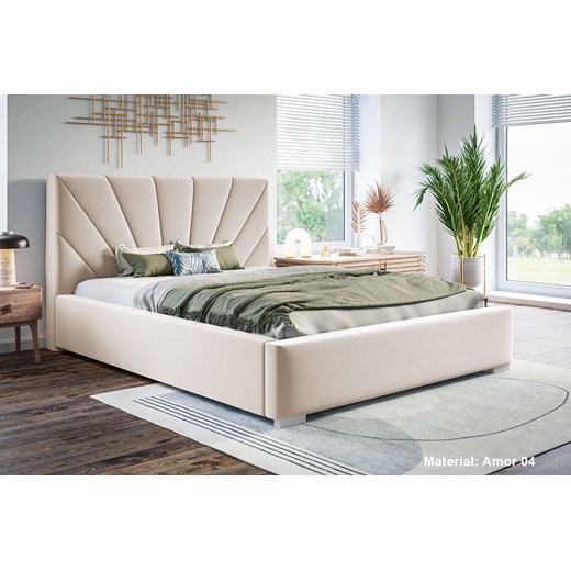 Pojedyncze łóżko tapicerowane 120x200 Rayon 3X - 36 kolorów Elior One Size Edinos.pl