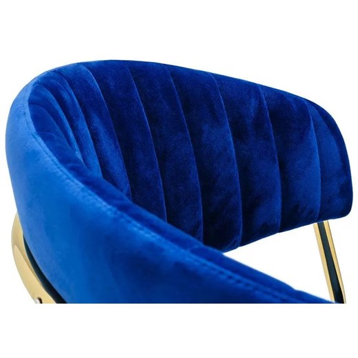 Krzesło ciemnoniebieske w stylu glamour- Piano 2X Elior One Size Edinos.pl