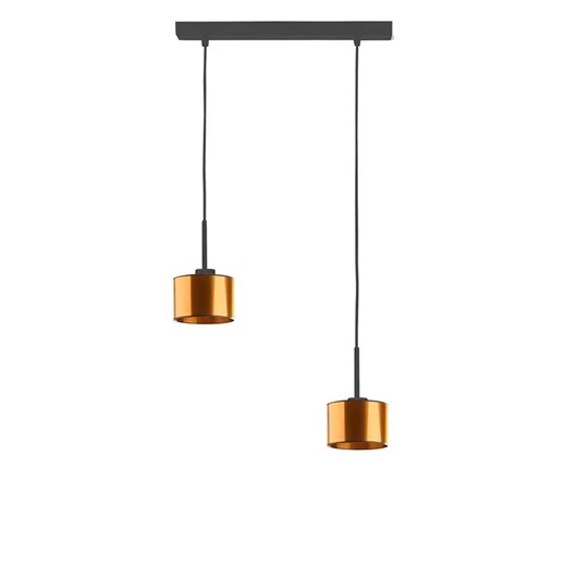 Miedziana podwójna lampa wisząca regulowana - 5X EX434 T2-E86 ze sklepu Edinos.pl w kategorii Lampy wiszące - zdjęcie 172203245