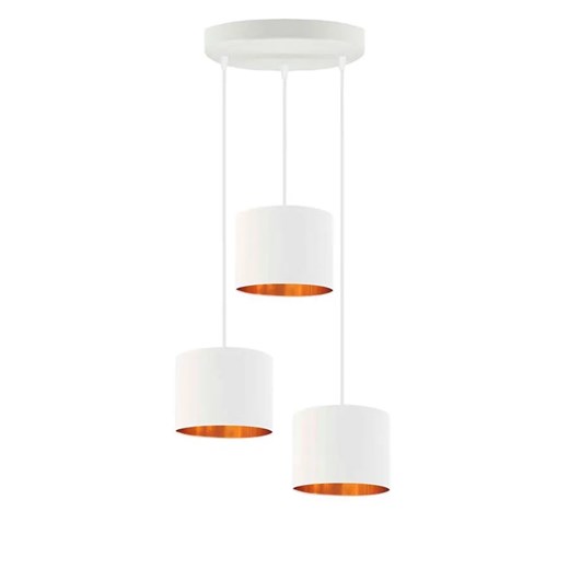 Lampa wisząca glamour na białym stelażu - EX447-Pueble - 5 kolorów Lumes One Size Edinos.pl