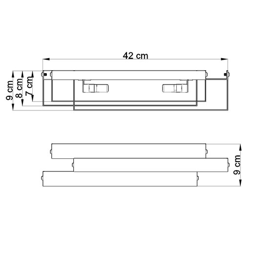 Biały geometryczny kinkiet LED - EX524-Frosi Lumes One Size Edinos.pl