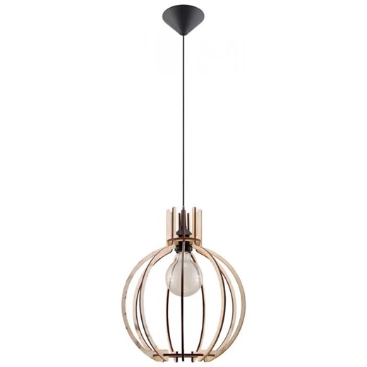 Okrągła drewniana lampa wisząca - EX517-Arancis Lumes One Size Edinos.pl