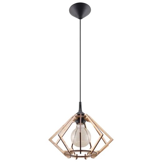 Drewniana lampa wisząca w stylu boho - 6X EX519 T2-M29 ze sklepu Edinos.pl w kategorii Lampy wiszące - zdjęcie 172203509