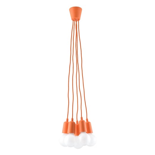 Pomarańczowa industrialna lampa wisząca - EX543-Diegi Lumes One Size Edinos.pl