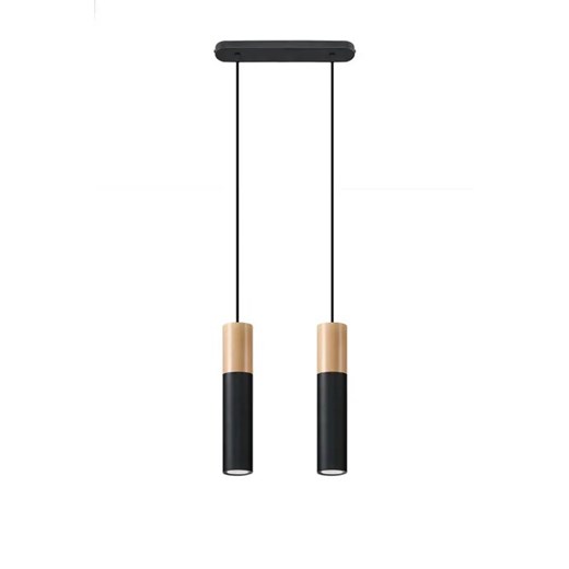 Czarna podwójna lampa wisząca nad stół - EX545-Pables Lumes One Size Edinos.pl
