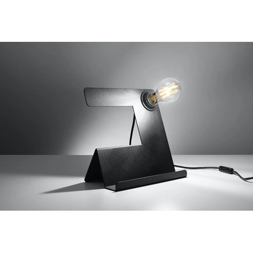 Czarna futurystyczna lampka biurkowa - EX562-Inclino Lumes One Size Edinos.pl