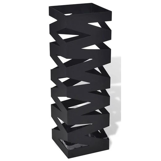 Czarny nowoczesny metalowy parasolnik - Nauro 3S Elior One Size Edinos.pl
