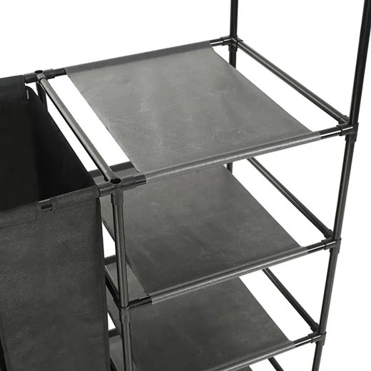 Wolnostojący wieszak na ubrania z półkami i koszami - Kepler 4X Elior One Size Edinos.pl