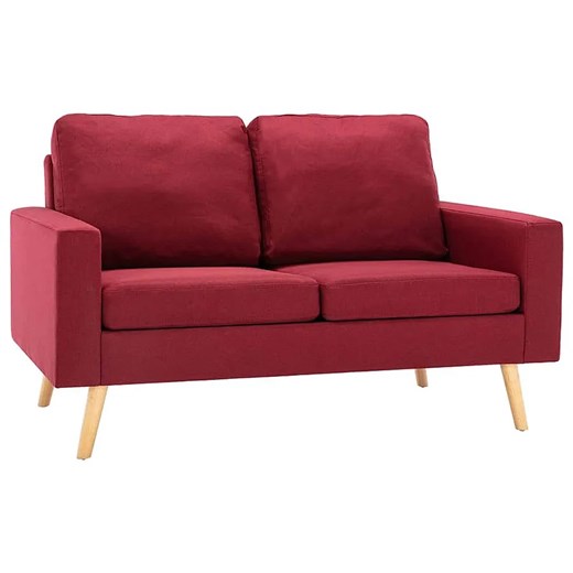2-osobowa sofa czerwone wino - Muria 2Q ze sklepu Edinos.pl w kategorii Sofy i kanapy - zdjęcie 172204055
