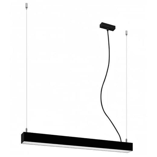 Czarna lampa wisząca LED do biura 4000 K - EX618 N2-H47 ze sklepu Edinos.pl w kategorii Lampy wiszące - zdjęcie 172204148