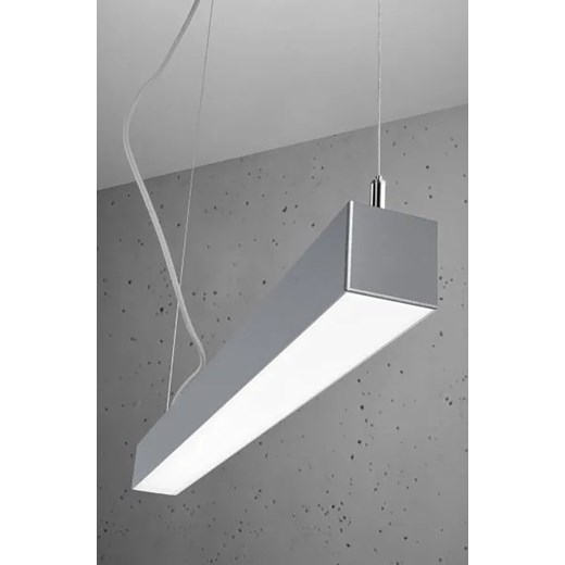 Srebrna lampa wisząca LED biurowa 3000 K - EX619-Pini Lumes One Size Edinos.pl