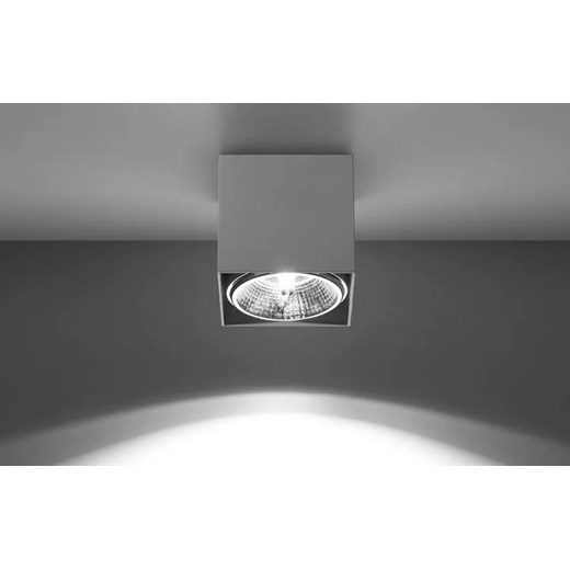 Biały kwadratowy plafon LED - EX656-Blaki Lumes One Size Edinos.pl