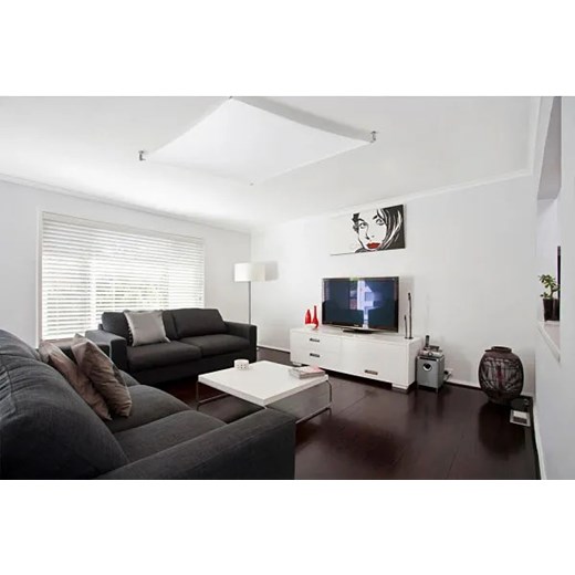 Biały tkaninowy plafon LED 130x105 cm - EX659-Luni Lumes One Size Edinos.pl