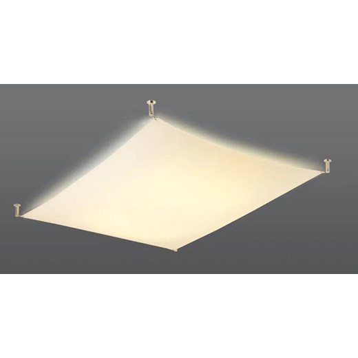 Biały tkaninowy plafon LED 130x105 cm - EX659-Luni Lumes One Size Edinos.pl