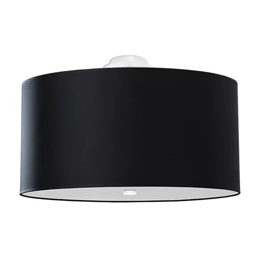 Czarny okrągły nowoczesny plafon 50 cm - EX665-Otti ze sklepu Edinos.pl w kategorii Lampy sufitowe - zdjęcie 172204517