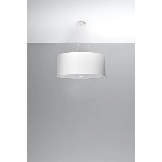 Biały regulowany żyrandol z abażurem 70 cm - EX691-Otti Lumes One Size Edinos.pl