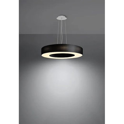 Czarny nowoczesny żyrandol z regulacją - EX693-Saturni Lumes One Size Edinos.pl