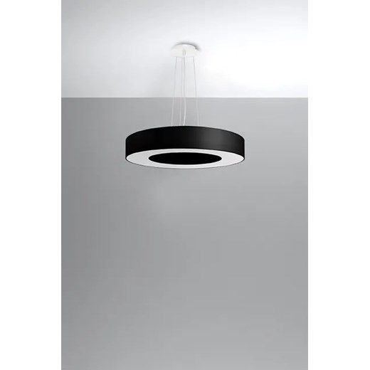 Czarny nowoczesny żyrandol z regulacją - EX693-Saturni Lumes One Size Edinos.pl