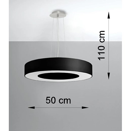 Czarny nowoczesny żyrandol z regulacją - EX693-Saturni Lumes One Size Edinos.pl