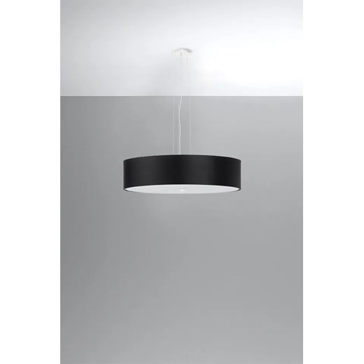 Czarny zwisający żyrandol z abażurem - EX699-Skalo Lumes One Size Edinos.pl