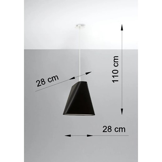 Czarny pojedynczy żyrandol regulowany - EX704-Blux Lumes One Size Edinos.pl