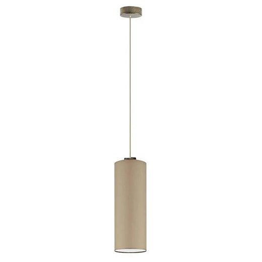 Nowoczesna lampa wisząca walec na złotym stelażu - P1-B55 ze sklepu Edinos.pl w kategorii Lampy wiszące - zdjęcie 172204785