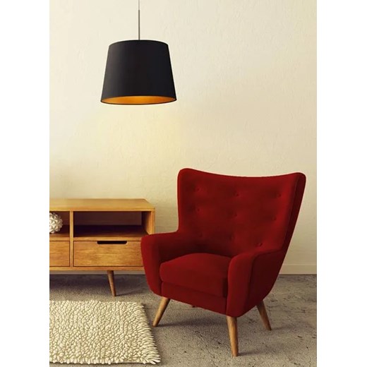 Żyrandol z okrągłym abażurem na stalowym stelażu - EX883-Sarex - 5 kolorów Lumes One Size Edinos.pl