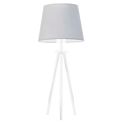 Lampka nocna z abażurem na białym stelażu 18 kolorów S1-F14 ze sklepu Edinos.pl w kategorii Lampy stołowe - zdjęcie 172205138