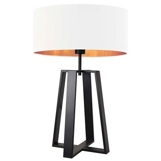 Lampa stołowa glamour na czarnym stelażu - K6-H02 ze sklepu Edinos.pl w kategorii Lampy stołowe - zdjęcie 172205426