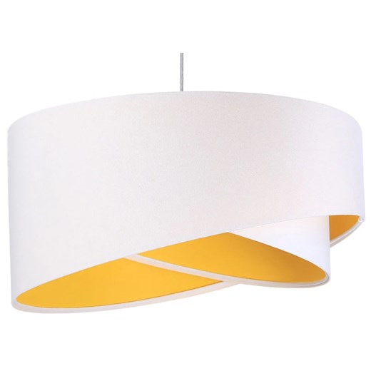 Biało-żółta nowoczesna lampa wisząca - EX990-Rezi Lumes One Size Edinos.pl