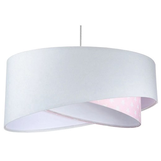 Biało-różowa lampa wisząca z wzorem - EX1000-Felisa Lumes One Size Edinos.pl