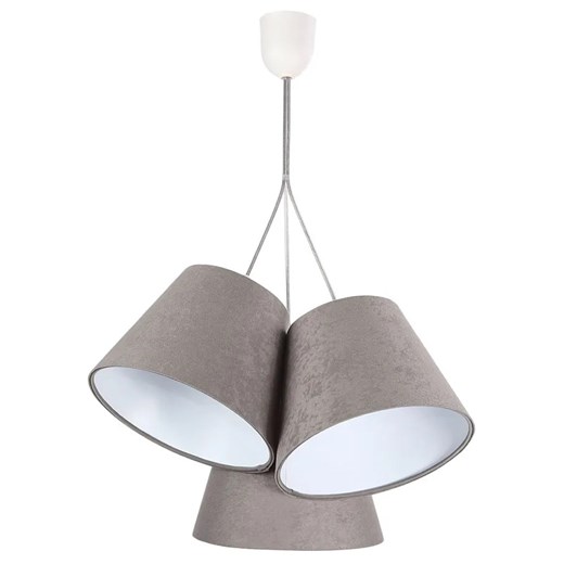 Szaro-biała lampa wisząca dzwonki G9-T12 ze sklepu Edinos.pl w kategorii Lampy wiszące - zdjęcie 172206238