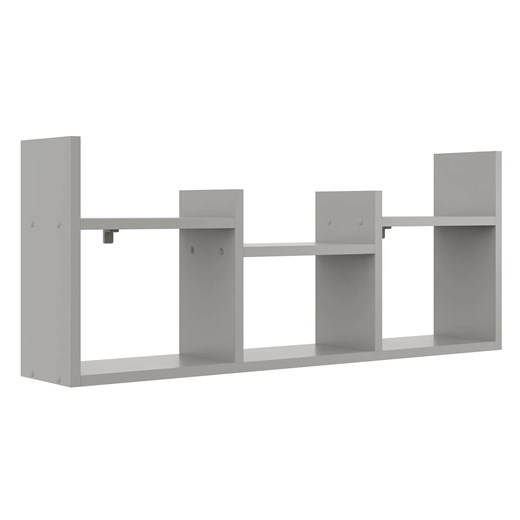 Szara Minimalistyczna Półka Na Książki L8-S52 ze sklepu Edinos.pl w kategorii Półki - zdjęcie 172206607