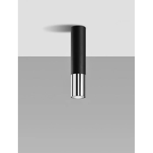 Czarno-chromowany plafon tuba - EXX214-Loper Lumes One Size Edinos.pl