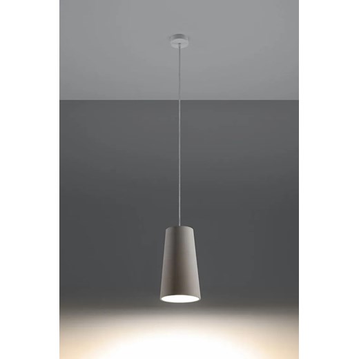 Biała stożkowa lampa wisząca - EXX241-Guleva Lumes One Size Edinos.pl