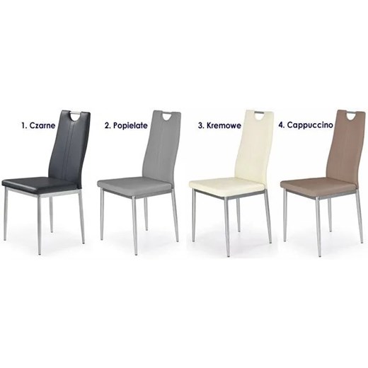 Krzesło tapicerowane Vulpin - popielate Profeos One Size Edinos.pl