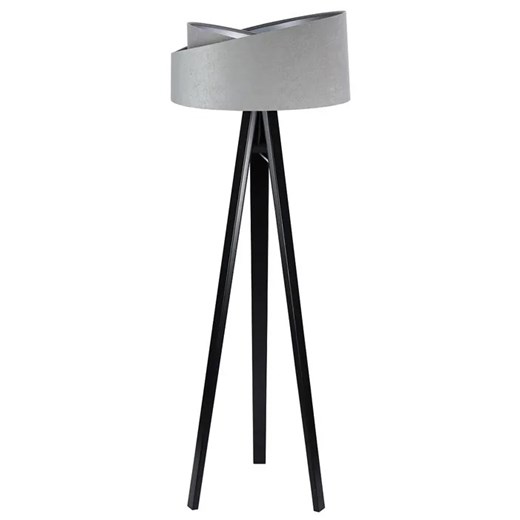 Szaro-czarna lampa stojąca trójnóg - 15X S024 L4-L22 ze sklepu Edinos.pl w kategorii Lampy podłogowe - zdjęcie 172207559