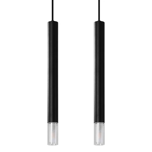 Czarna podwójna lampa wisząca tuba - S160-Tixa Lumes One Size okazyjna cena Edinos.pl